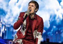 Oliver Sykes from Bring Me The Horizon performing live during the All Points East Festival at Victoria Park^ London. London^ UK - May 31^ 2019: